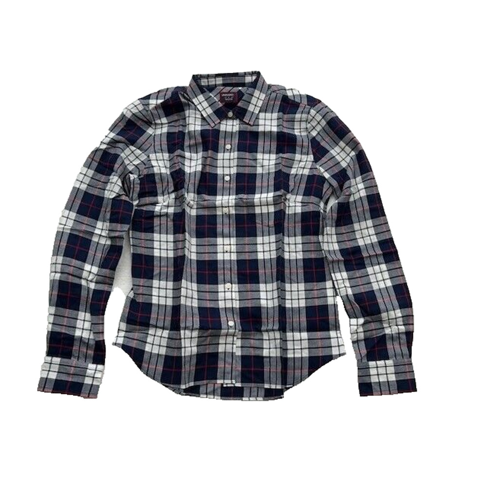 UNtUCKit Citra Shirt Long Sleeve Button‎ Up Regular Fit Blue Plaid 2 NEW
